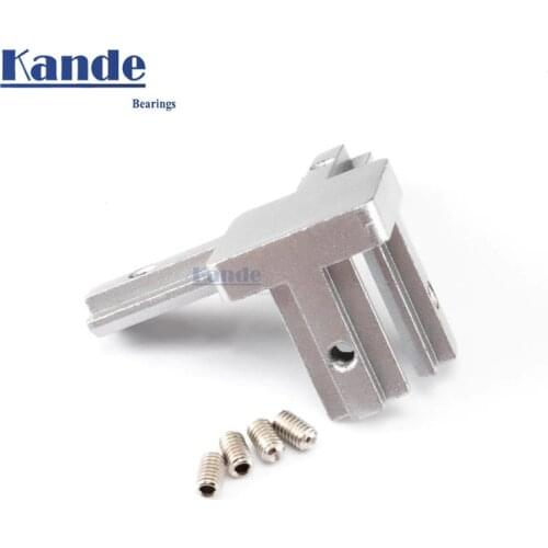 KANDE 2020 Type 3-dimensional Bracket 2020 Concealed 3-way Corner Connector Eu Standard 20/30/40 Series Aluminum Profile Parts