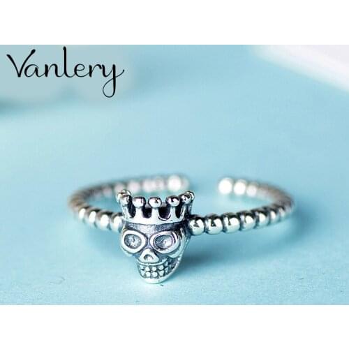 Creative Style Boho Skull Rings For Women Men Adjustable Ring Fashion Charm Jewelry Wholesale 2021