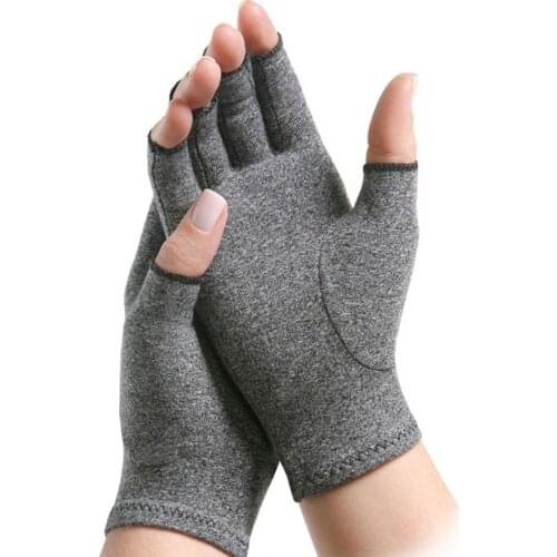 1 Pair Compression Arthritis Gloves Wrist Support Cotton Joint Pain Relief Hand Brace Women Men Fingers Therapy Wristband