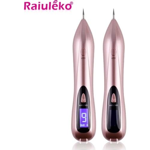 Laser Plasma Pen Skin Wart Tag Tattoo Removal Tool Beauty Care LCD With 55 pcs Needles Mole Removal Dark Spot Remover Skin Care