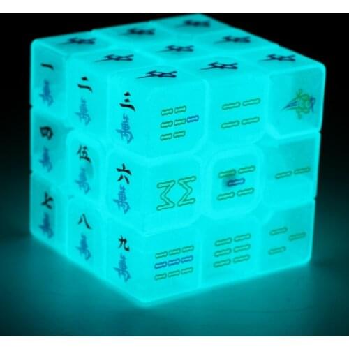 ZCUBE Mahjong 3x3x3 Speed Magic Cubes Puzzle 3x3 cubo magico educational Children Kids Gift Toy Adult