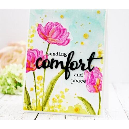 Sympathy Always Prayers Hope Comfort Metal Cutting Dies For DIY Scrapbooking Embossing Paper Cards Decorative Craft New 2018 Die