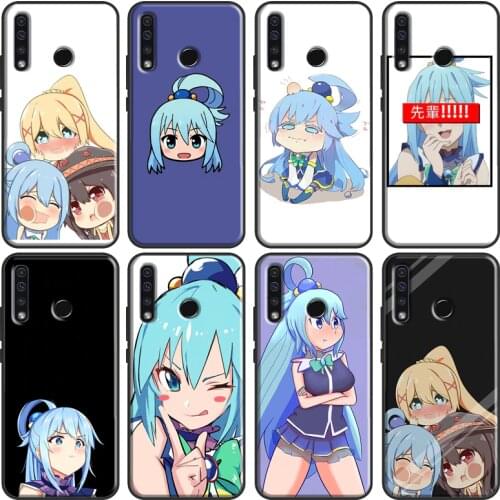 Anime Konosuba Aqua Soft For Huawei Honor 10X 8 9 10 Lite 20 10i 7X 4C 7C 6C 7A Pro 8X 9X 8A 9A 8S 9S Cover