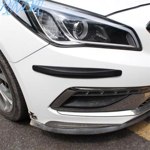 2pcs/set Car Front&Rear Bumper Protector Protector Sticker For Toyota corolla CHR RAV4 avensis yaris Automobile Accessories