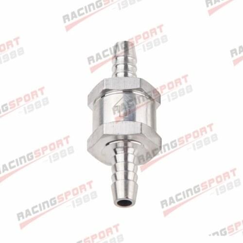 6mm 1/4" Aluminium Alloy Fuel Non Return One Way Check Valve Petrol Diesel