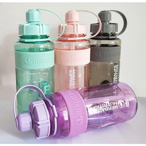 Wholesale 1000ml Herbalife nutrition water bottle 24Fit Milk Shake Bottle straw bottle sports bottle plastic Space Bottle Kettle