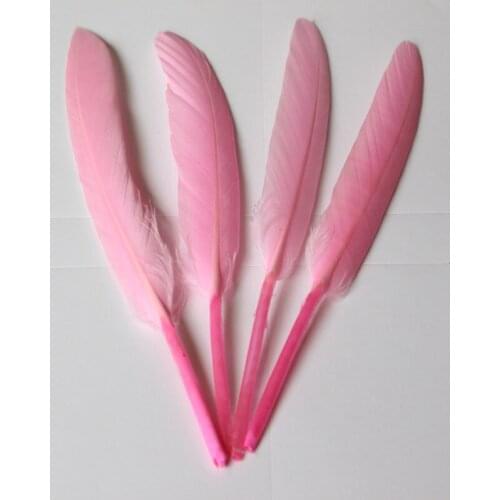 Wholesale 100pcs/lot pink 4-6 inch / 10-15 cm Natural Goose Feathers Craft DIY Material Accessories Supplies