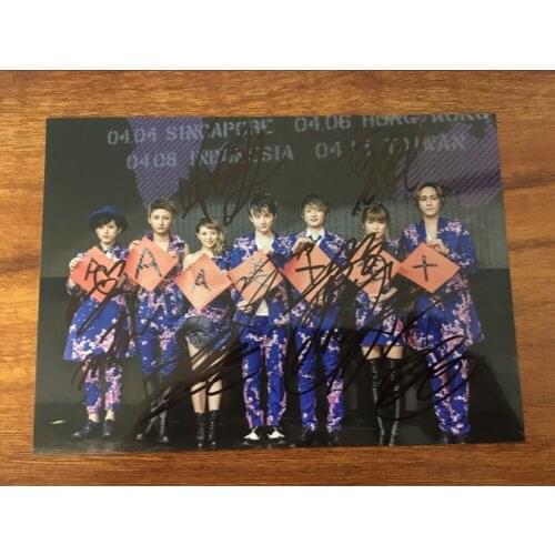 Signed AAA Attack All Around autographed original group photo 5*7 inches J-POP free shipping 062018