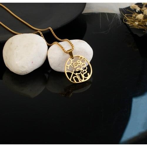 Personalized Customized Stainless Steel Womens Wedding Chain Sex Necklace on the Beach Sun Jewelry Party Gift on the Sea