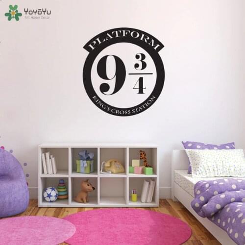 Platform 9 3/4 Wall Sticker Harry magic Wall Decal Special Design Modern Kids Room Decor Home Decoration Accessories MuralSY241