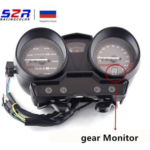 Tachometer Motorcycle Speedometer Meter for YAMAHA YB125Z Tach Instrument YBR JYM 125 YBR125 YJM125 Hornet with Gear Indicator