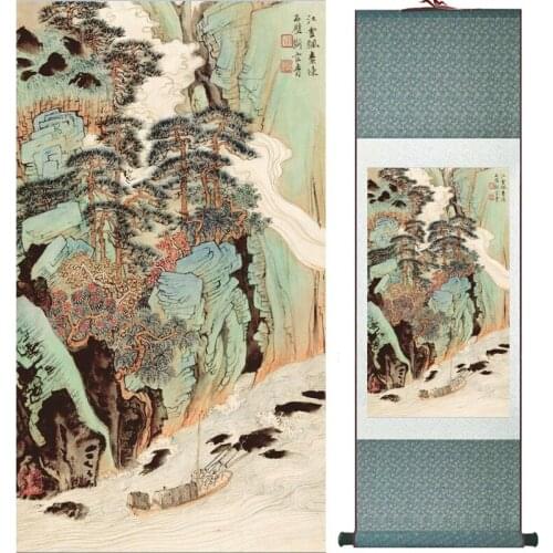 Home Office Decoration Chinese scroll painting birds painting Chinese wash Printed painting 060405