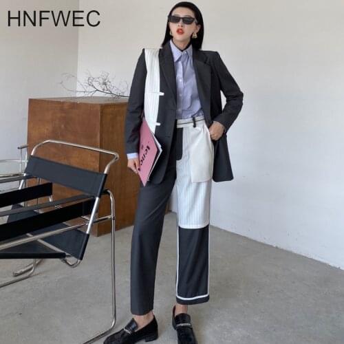 2020 New Summer Fashion Streetwear Long Sleeve Turn-down Collar Single-breasted Slim Loose Blazer Women T299