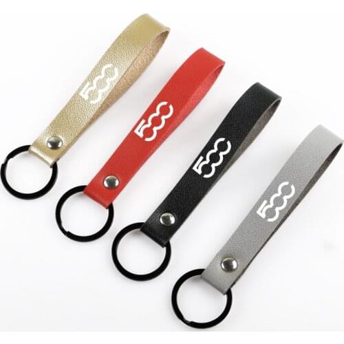 1pcs Car Styling accessories for fiat 500 punto abarth stilo ducato palio bravo doblo auto Key Chain Key Ring Keyring