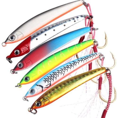 1pcs Sinking Pencil Hard Fishing Lure 65mm 6.5g Single Barbed Hook Wobblers Swimbait Long Shot Pencil Lure Bass Bait Accessories