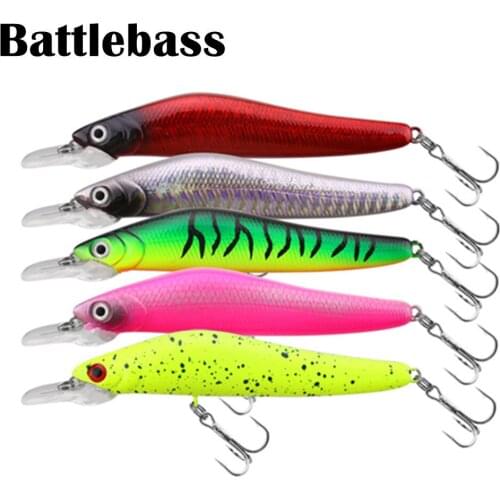 BATTLEBASS 1PC Minnow Fishing Lure 10cm 8.5g pesca hooks fish wobbler tackle crankbait artificial japan hard bait swimbait