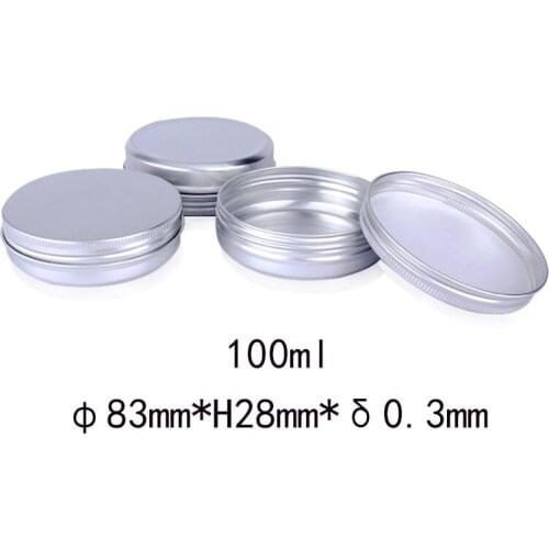 10PCS Screw Thread Aluminum Tin Jar Box Sealed Storage Box Packing Jewelry Candy Nail Art Balm Wax Cosmetic Organizer Container