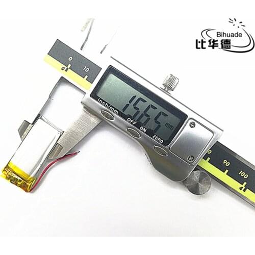 10pcs/lot 601535 Rechargeable Lithium Li ion Polymer 3.7V 300mAh Battery For Bluetooth Headset GPS,mp3,mp4