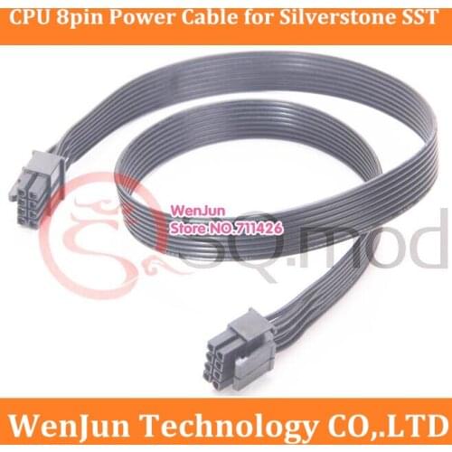 100% High Quality 60CM CPU Modular 8Pin to 8(4+4)-Pin Motherboard Power Supply Cable for Silverstone SST Series