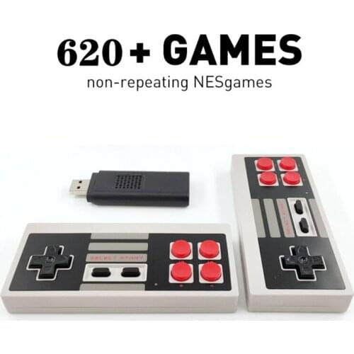 2021 New Upgraded Version Of AV 720P Wireless Bluetooth-compatible Classic Nostalgic Gamepad AV TV Doubles Game Console