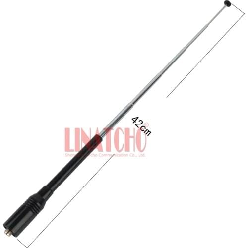 773 UHF VHF dual band walkie talkie telescopic antenna BF-UV5R two way radio SMA female connector