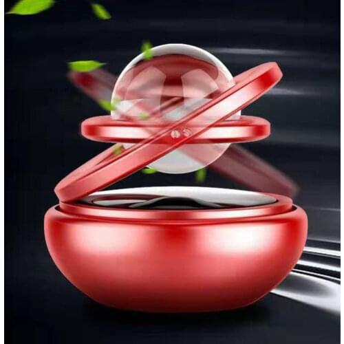 Car Double Ring Rotating Solar Energy Suspension Auto Air Freshener Purifier Lasting fragrance