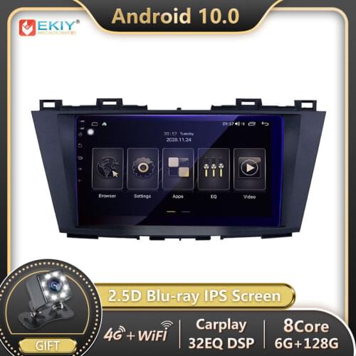 EKIY 1280*720P Blu-ray IPS DSP Android 10 For Mazda 5 2010-2013 Car Radio Multimedia Video Player Navi GPS Stereo no 2 din 2din