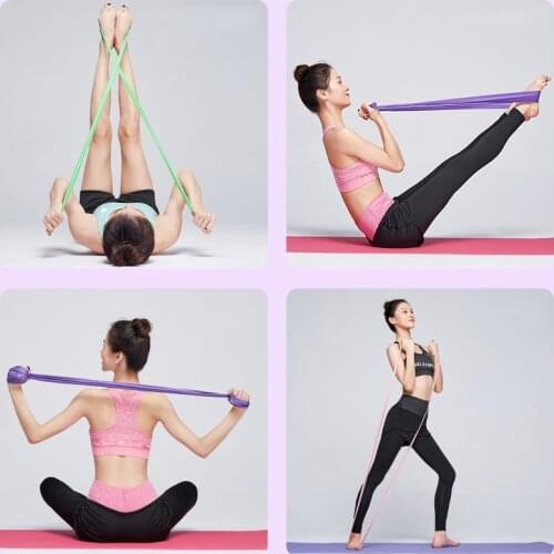 Yoga Elastic Band for Girls Adults Open Shoulder Fitness Belt Stretch Belt Training Resistan for Sports