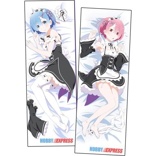 Hobby Express Anime Dakimakura Japanese Otaku Waifu Hugging Body Pillow Cover Ram Rem Rezero YCDS365