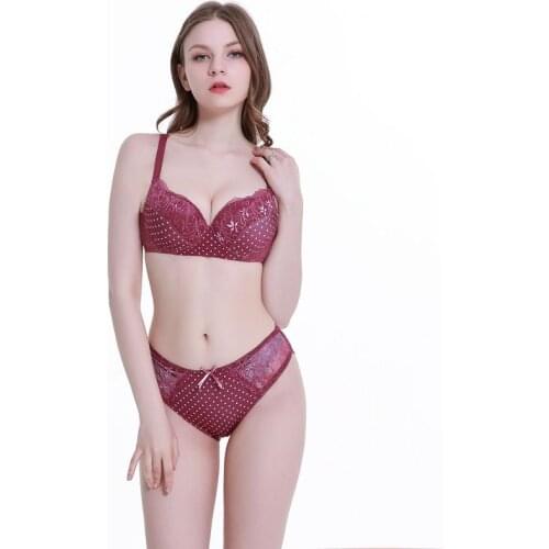 KYLIE PINK Lace Bras Briefs Sets for Women Luxury Straps Underwire Bras Set Underwear Lingerie Push Up Plus Size Pants Bust Sets