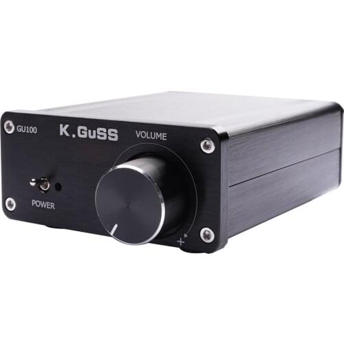 KGUSS GU100 MINI HiFi Class D Audio Digital Power Amplifier tpa3116d2 TPA3116 Advanced 2*100W Mini Home Aluminum Enclosure amp