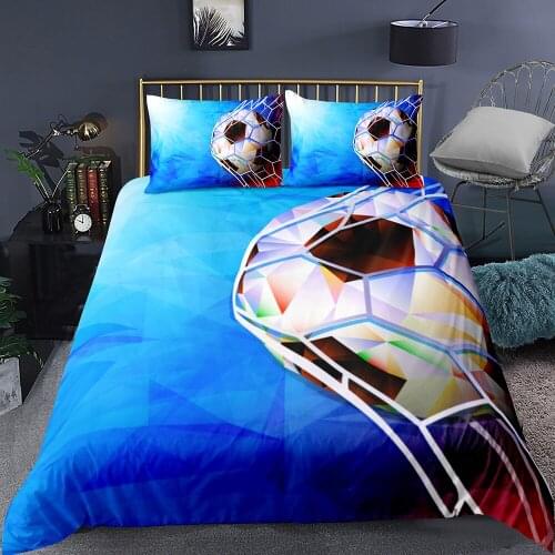 Fanaijia 3d Football Duvet Cover Set twin size Bedding Set Kids Sports Bed Set Boys Bedclothes king comforter set
