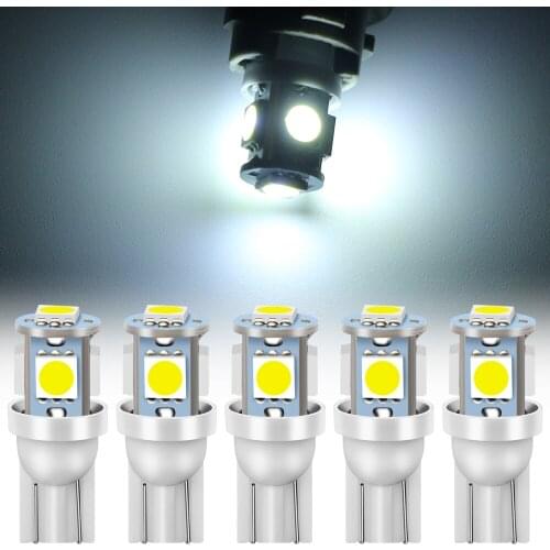 5pcs W5W T10 LED Car Canbus Bulb Car Interior Light for Lada Granta Kalina 2 1 Priora Vaz Niva Largus 2110 2114 4x4 Xray
