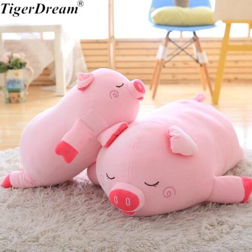 Kawaii Pink Pig Plush Toy Cartoon PP Cotton Stuffed Toys Animals Dolls Soft Pillows For Children Girls Birthday Gifts 3 Size