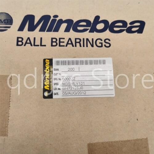 10 PCS) NMB miniature ball bearing 6000ZZM3SMLY121= 6000-2Z = 6000ZZCM = 6000Z 10mm X 26mm X 8mm