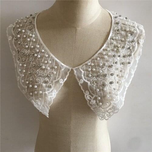 Fashion Exquisite Hollow Lace Collar DIY Embroidery Lace Neckline Decoration Ladies Clothes Sewing Accessories Craft Supplies