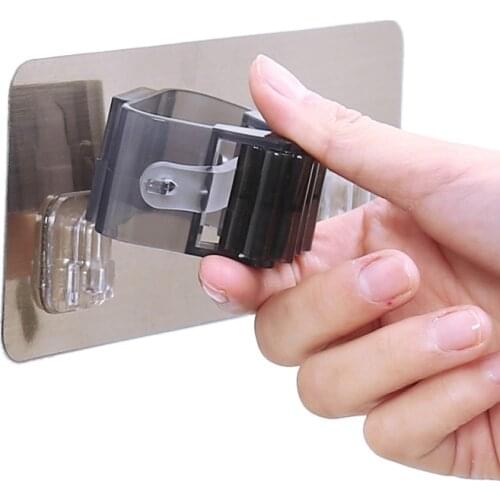 Wall Mounted Mop Organizer Holder Brush Broom Hanger Storage Rack Kitchen Tool