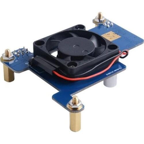 PoE HAT Module Power over Ethernet Expansion Board with Cooling Fan 30X30X7mm for Raspberry Pi 4B / 3B