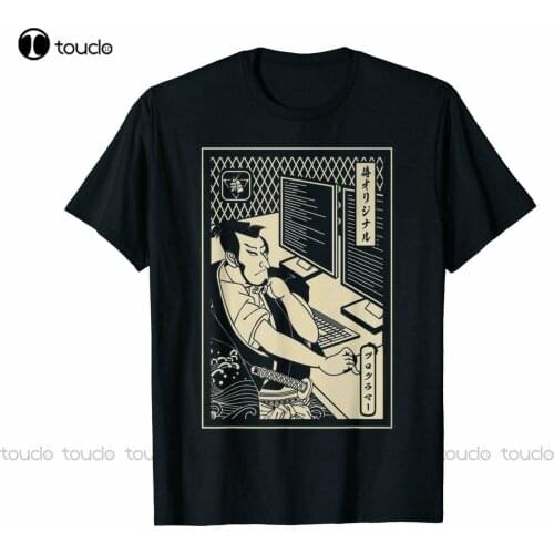 Programmer Samurai Warrior As Computer Programmer Funny Black T-Shirt S-5Xl Halloween Shirt