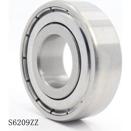 S6209ZZ Bearing 45*85*19 mm ( 1PC ) ABEC-1 S6209 Z ZZ S 6209 440C Stainless Steel S6209Z Ball Bearings
