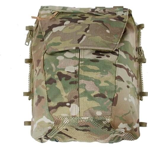 TMC Multicam Military Airsoft Tactical Vest Zipper Bag Zip Panel Backpack Tactical Accessories Free Shipping