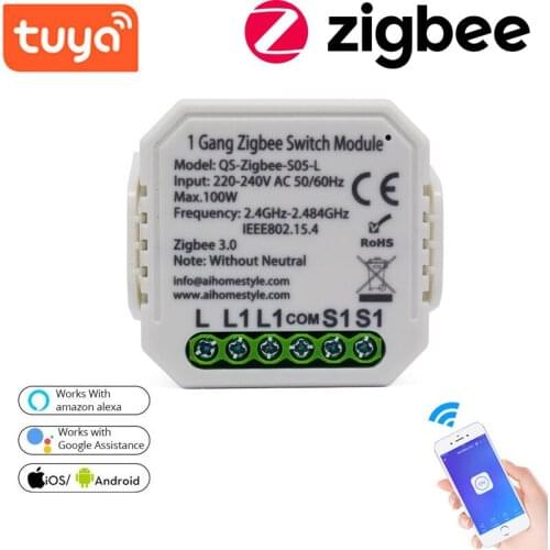 Tuya ZigBee 3.0 Smart Wifi Switch Relay Breaker Automation Module Smart Life APP Remote Control Switches DIY Wireless Timer