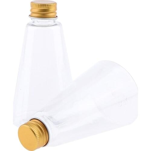 Pack of 10, 90mL Mini Clear Empty Plastic Bottles for Samples, Mixes, DIY Beauty Aids and More
