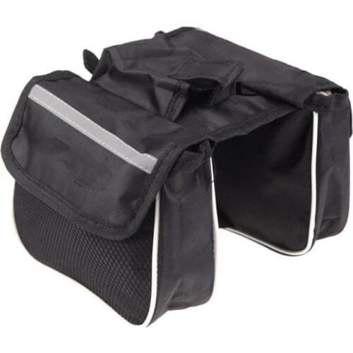Cycling Bike Bicycle Front Top Tube Frame Double Bag Pouch Phone Storage Holder