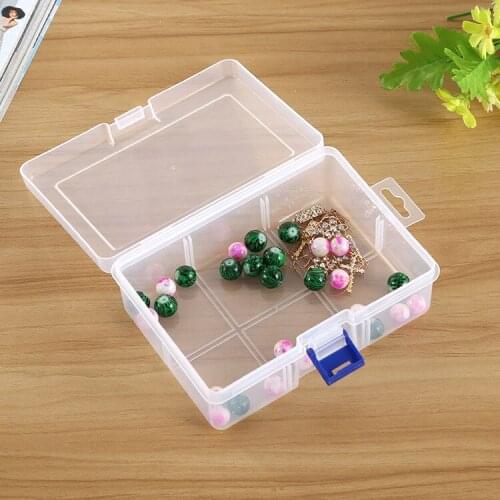 High Quality Clear 6 Compartments Portable Home Storage Container Organizer Tools Jewelry craft Box Case