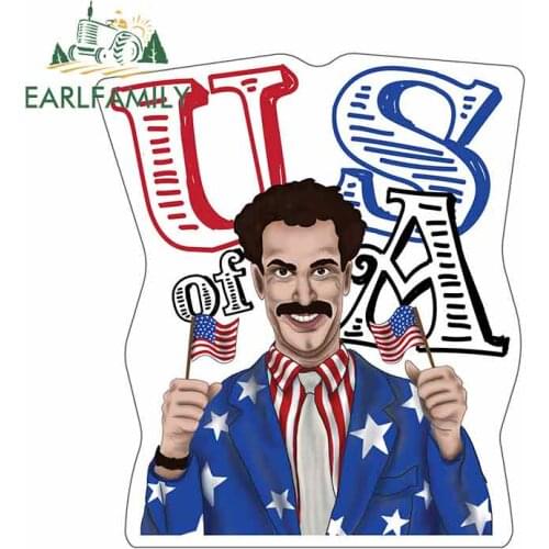 EARLFAMILY 13cm x 11.3cm For US Of A Fine Decal Funny Car Stickers Graffiti Stickers Vinyl Car Wrap Pull Flower Car Truck Pinup