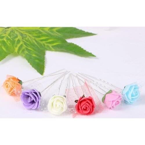 Selling Women Girls Fashion Hairpins Flowers U Clips Wedding Bridal Hair Pins Styling Tools Decoration Headwear Hair Sticks Clip