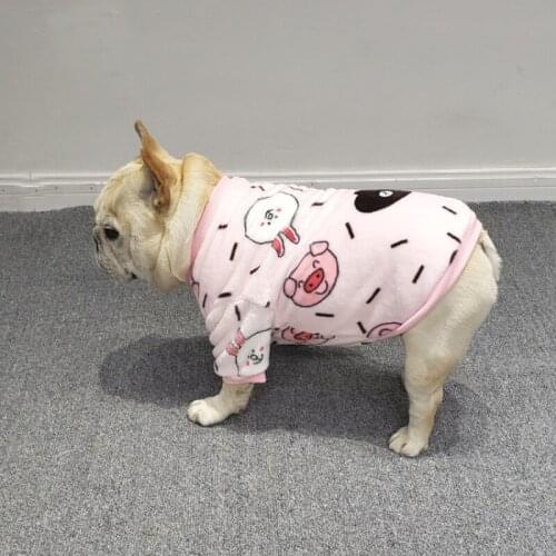 Winter Dog Hoodie Schnauzer Pug French Bulldog Clothes Welsh Corgi Clothing Bulldog Costume Soft Fleece Dog Pajamas Coat Outfit