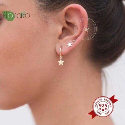 925 Sterling Silver Ear Cuffs Lines Crossing Clip Earrings for Women Climbers No Piercing Fake Cartilage Earring Jewelry