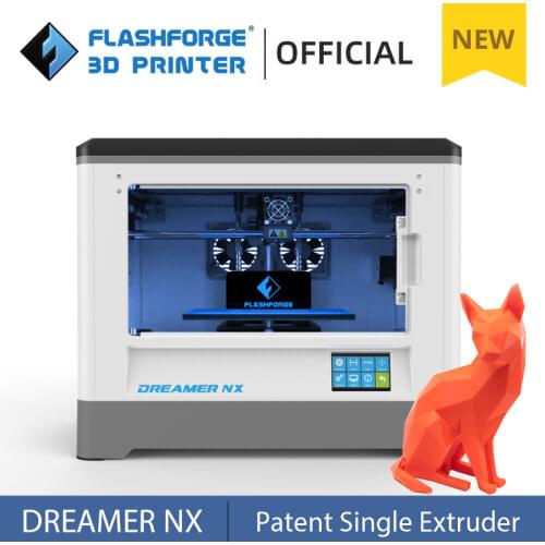 Flashforge 3D Printer Dreamer NX Fully Assembled Single Extruder Wireless Connection DIY 3d Printer Kit with Lock for Family Use